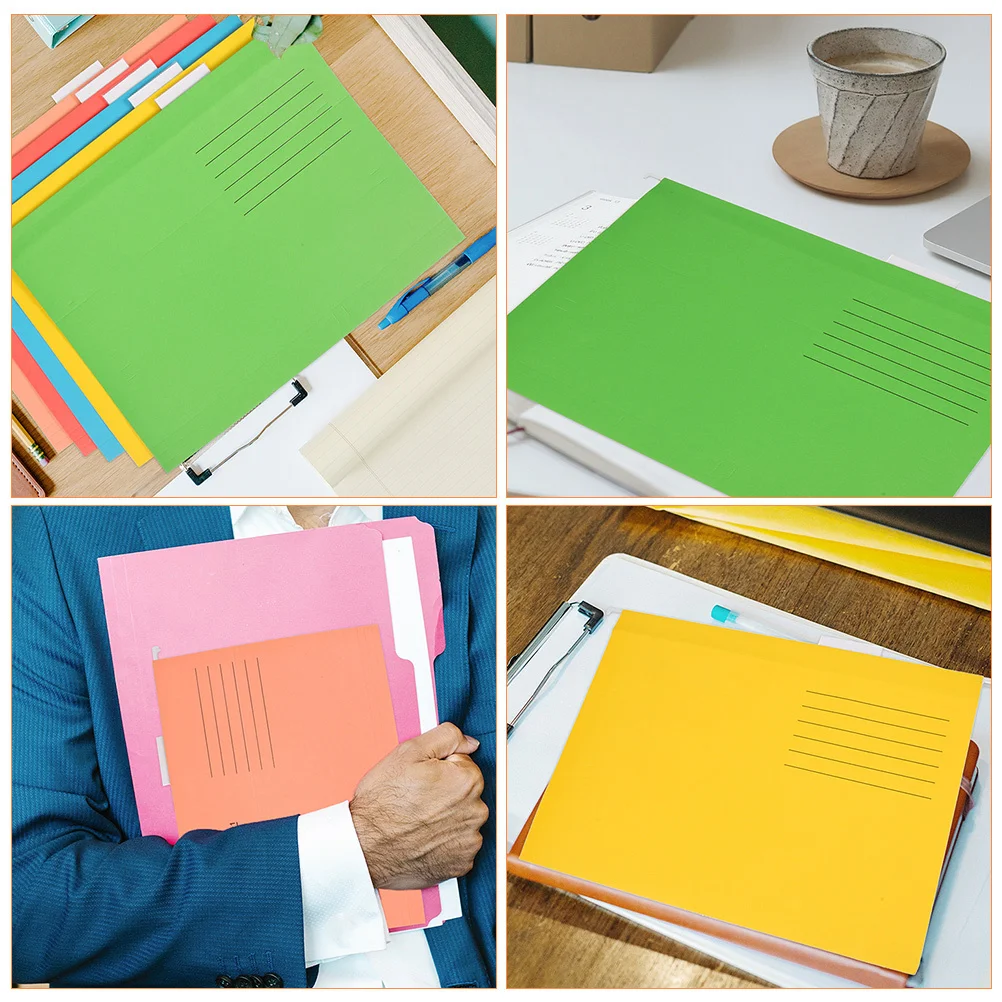 

10Pcs Hanging File Folders Stable Portable Hanging File Organizers Large Capacity Office Filing Cabinet Folder Receipt Storage