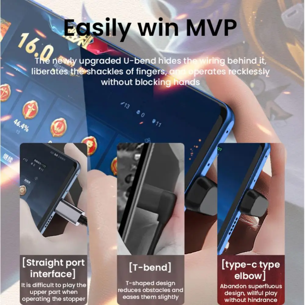 Адаптер USB C, 40 Гбит/с, 90 градусов, прямоугольный