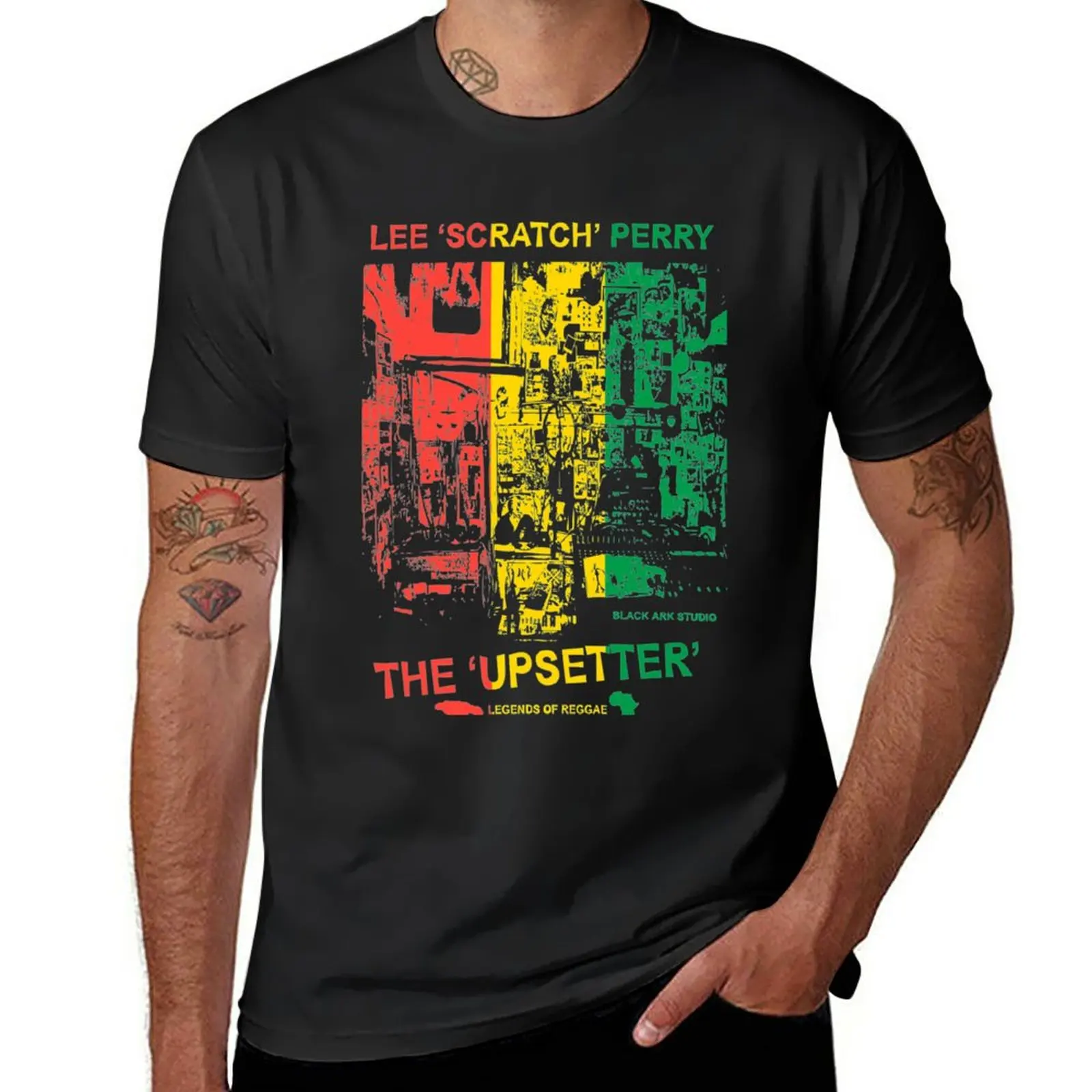 New Lee Scratch Perry T-Shirt anime Tee shirt man clothes fruit of the loom mens t shirts