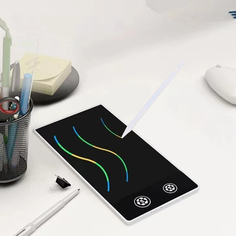 2 в 1 ЖК-доска для рисования, двусторонняя тетрадь для рукописного ввода, цифровые планшеты для рисования, 6,5 дюйма, блокнот