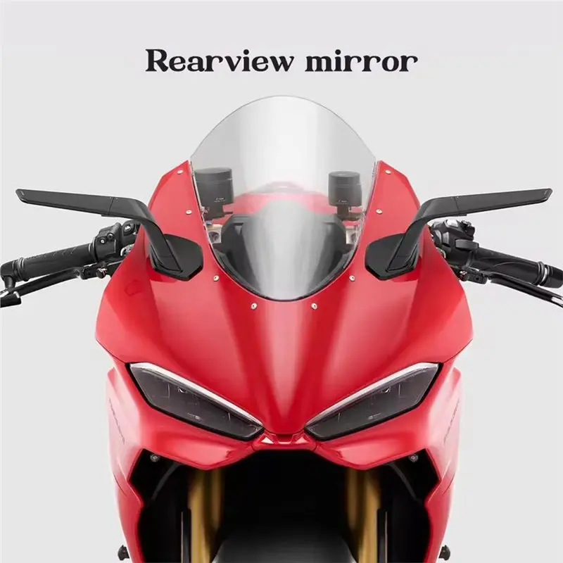 NEW HOT In Stock-For Ducati Panigale V2 PANIGALE V2S 25-26 Side View Mirror Rotate Adjustable Rearview Mirrors Kit Motorcycle Ac
