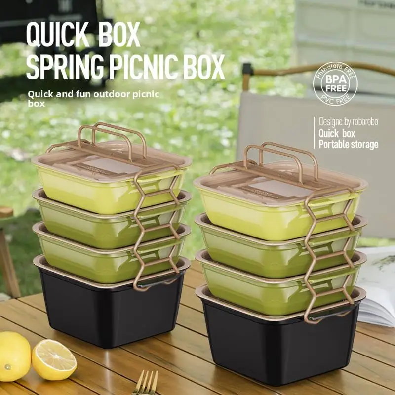 

Outdoor Portable Multifunctional Eco-Friendly Modern Lunch Box Foldable Student Fruit Bag Picnics Outings Stainless Steel Food