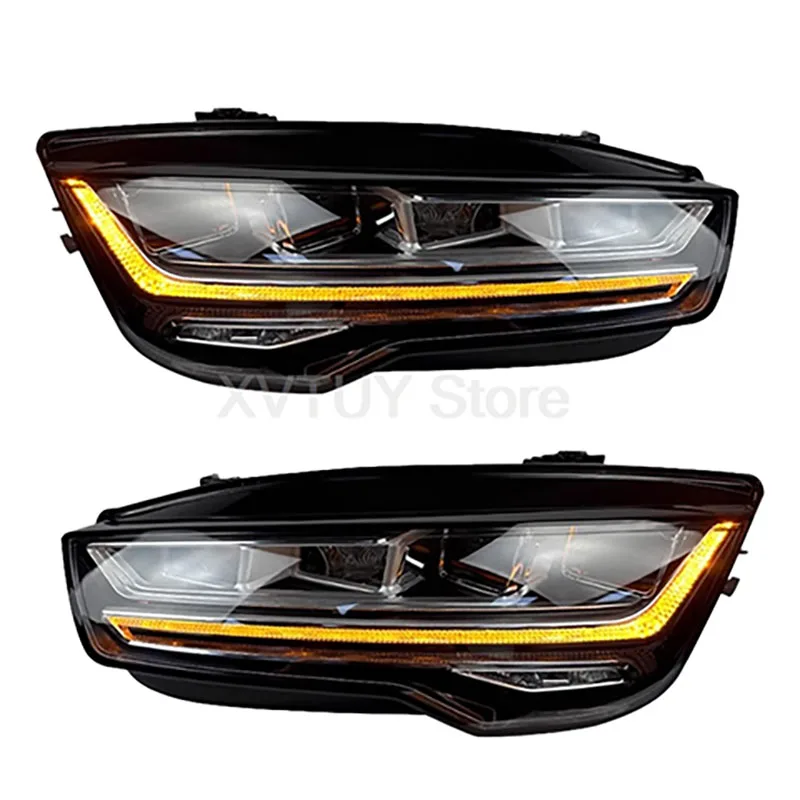 

Фара для Audi A7 2015 2016 2017 2018 светодиодные фары DRL динамические сигнала дальнего ближнего света авто фары Запчасти автомобильные аксессуары