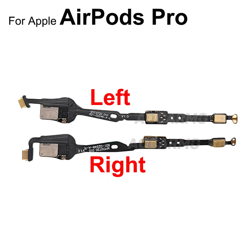 Aocarmo Left + Right Chip Slug Flex with Speaker And Noise Reduction Microphone For Apple AirPods Pro Replacement Parts