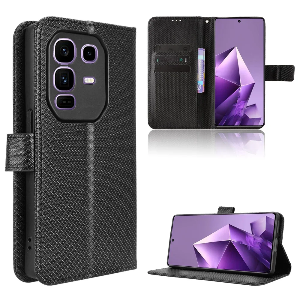 

Wallet With Card Slot Stand Flip Leather Case For Infinix Note 50 50X 40 40X 30 30i Pro Plus VIP Anti-fall Strong Magnet Cover