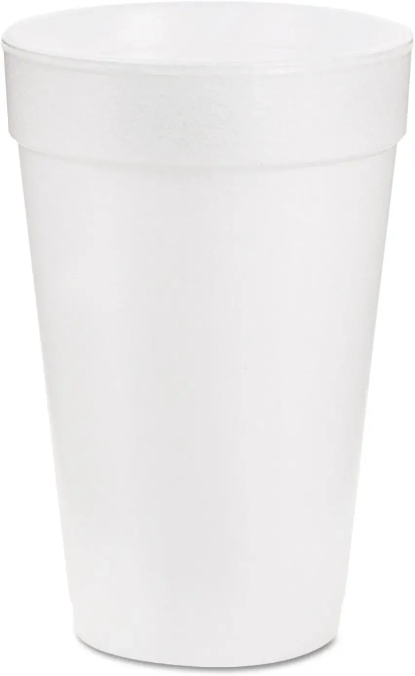 Container Corp. 16J16 Foam Cups, 16 oz., White (Pack of 1000)