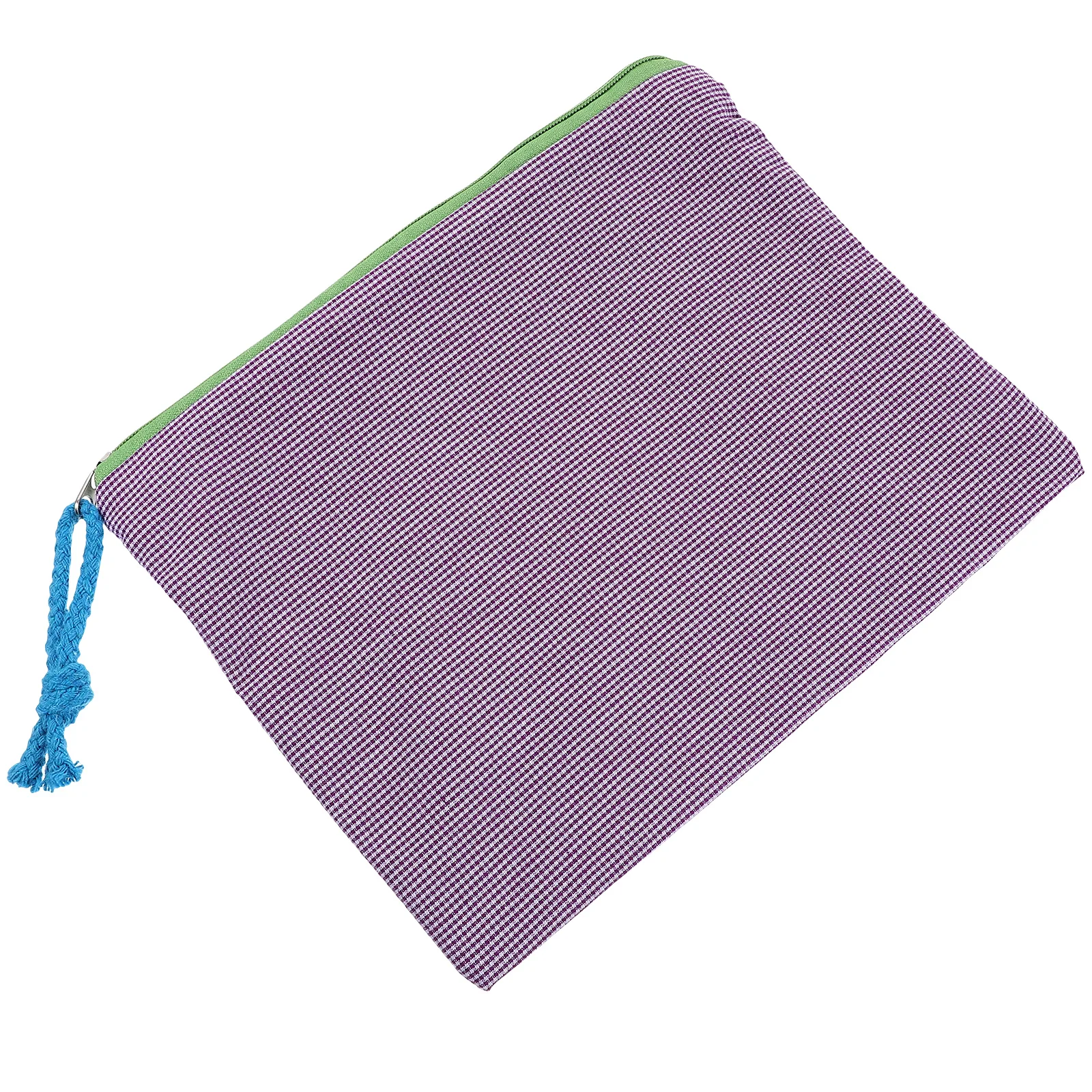 

Large Capacity Women Travel Pouch Portable Grid Pattern Storage Organizer For Jewelry Stationery Zipper Makeup Daily