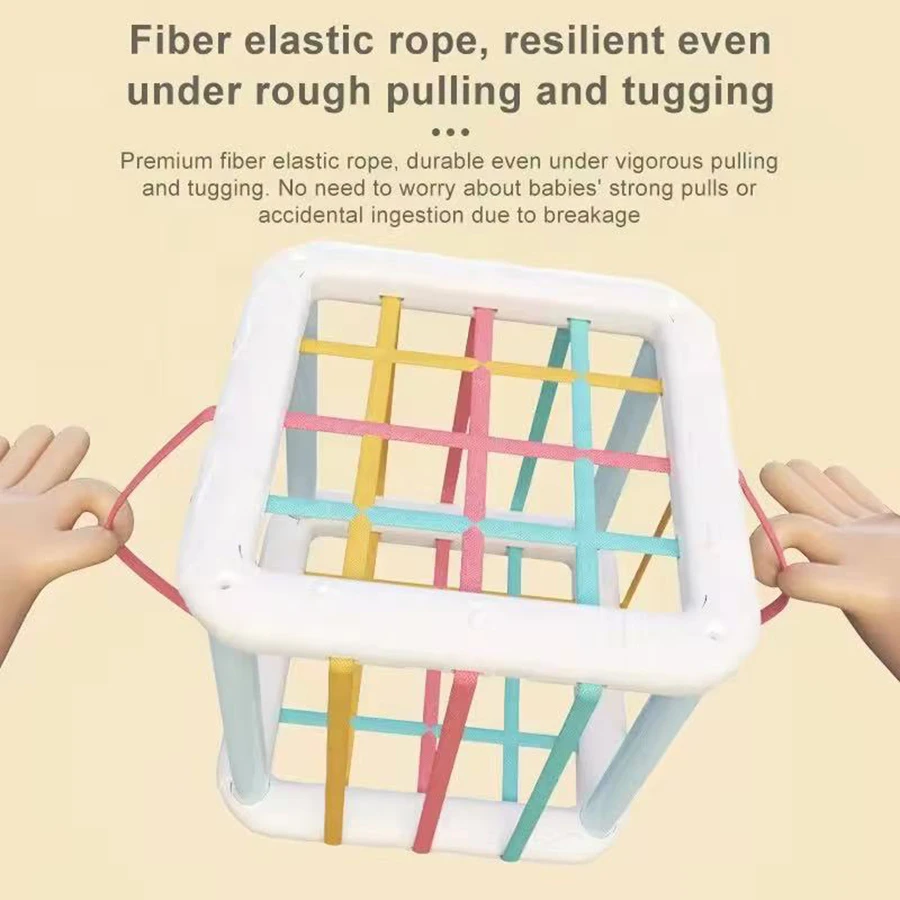 1PCS-Montessori Form Sorter Cube Regenbogen Bunte Blöcke Sortierung Spiel Infant Kognitive Grip Training Lernen Pädagogisches Spielzeug