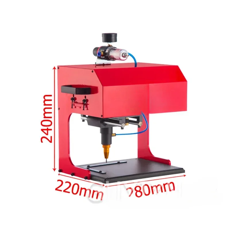 200 * 130Mm Pneumatic Marking/Electric Marking Machine Desktop Car Nameplate Marking Machine Metal Parts Engraving Machine