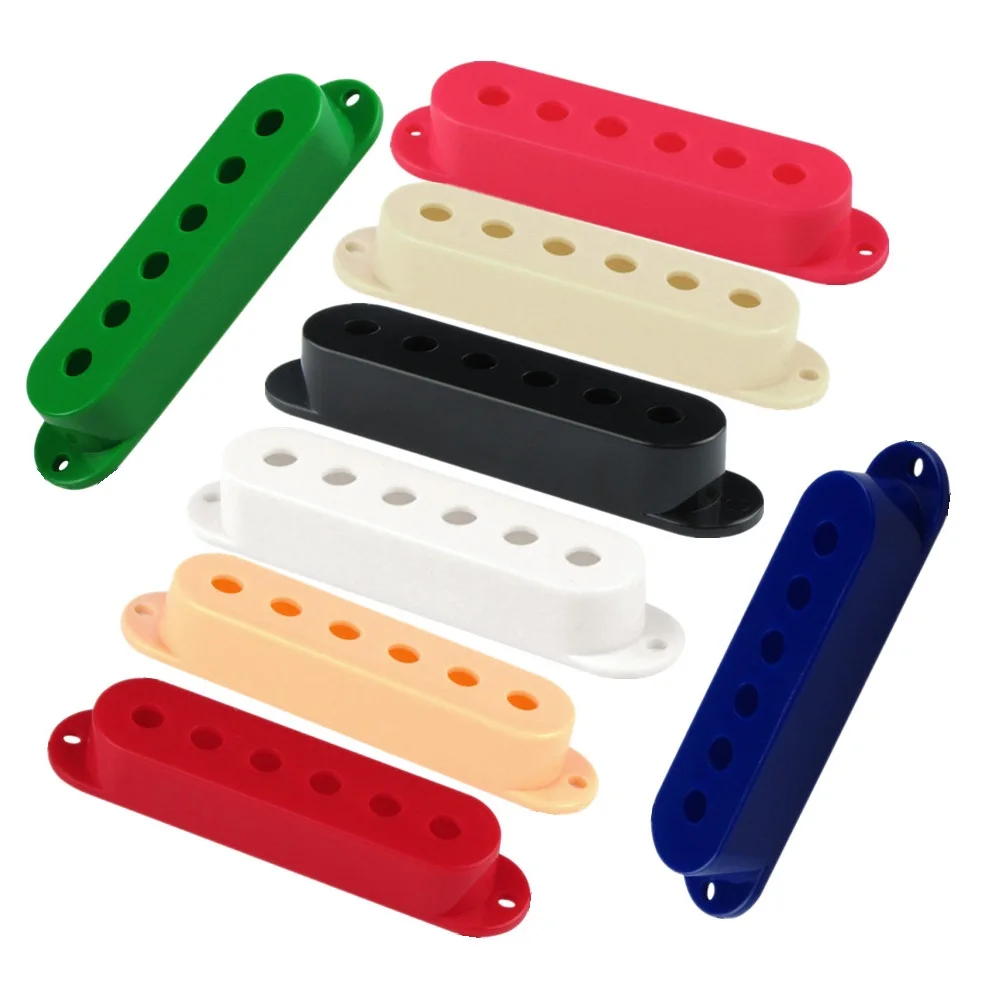 FLEOR 3pcs Plastic ST Guitar Single Coil Covers for Electric Guitar Parts