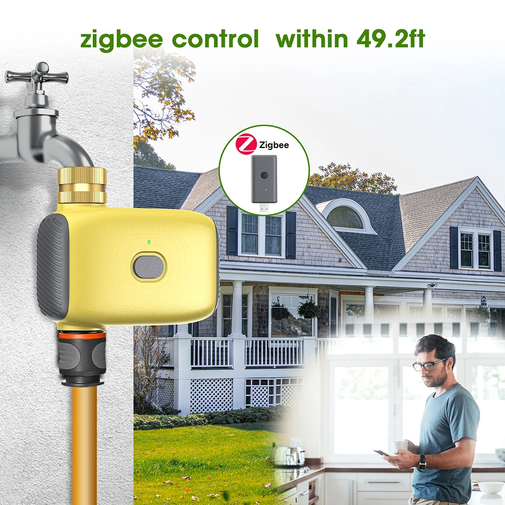 Tuya Zigbee temporizador riego inteligente automático goteo exteriores - imagen 4