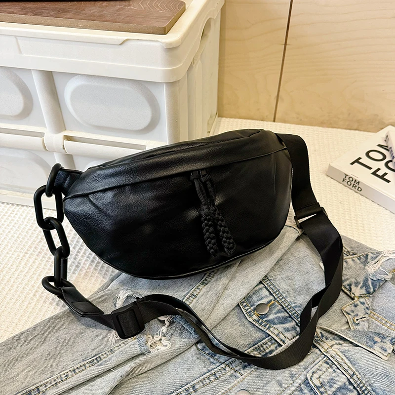 Luxury Female Belt Bags Fashion Leather Fanny pack High quality Designer Shoulder Crossbody Chest Bags Handbags Ladies Waist Bag