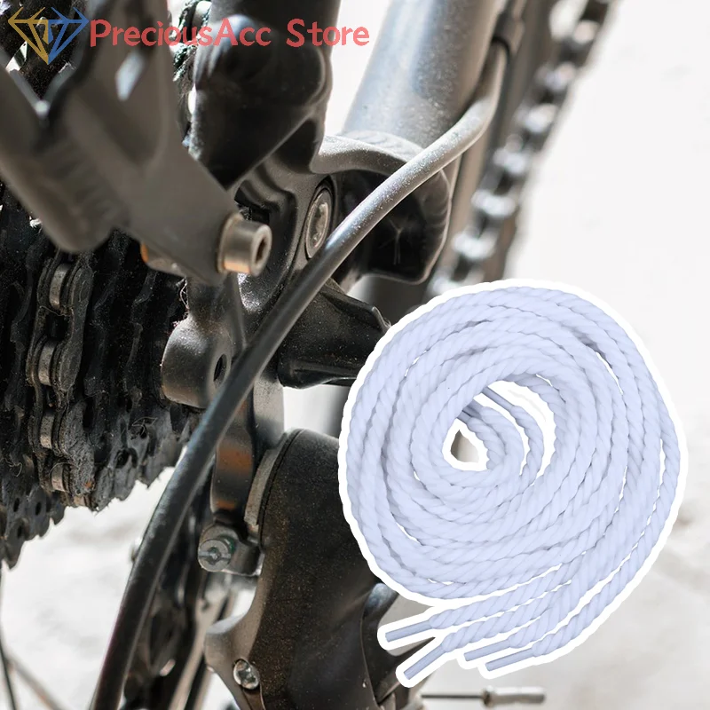 {^2/4/10/20Pcs Bike Cassette Chain Cleaning Cotton Rope Bicycle Guide Wheel Flywheel Cleaner Clean Line Gear Floss Cleaning Cord