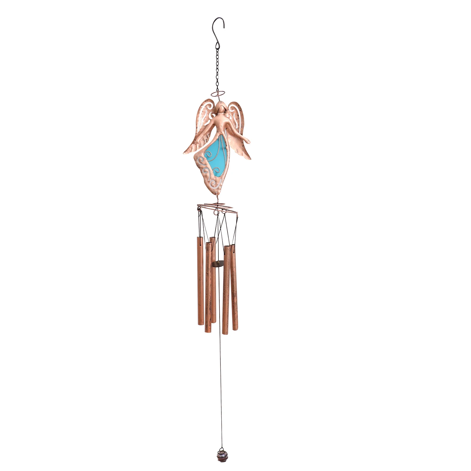 

Iron Wind Chimes Decorative Hanging Adornment Night Light Metal Pendant for Balcony Garden Outdoor Christmas Gift Yard