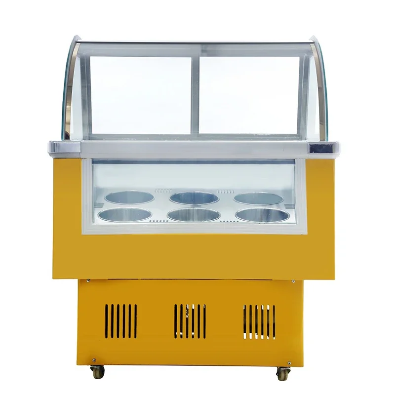 Health&useful commercial ice cream cake display case showcase /display machine