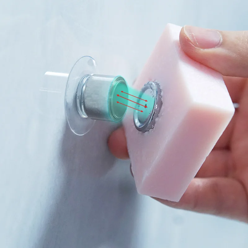 Suction Cup Soap Hanger Wall Mounted Soap Rack With Strong Magnet Removable Hanging Soap Holders For Bathroom Shower