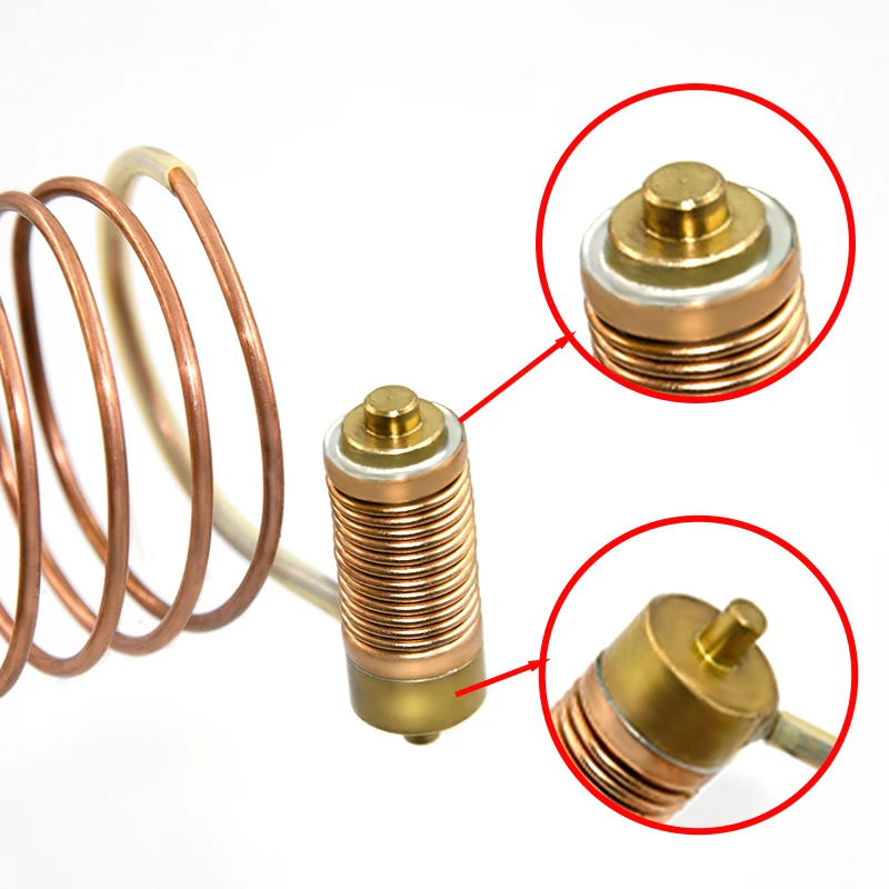 Customizable ( Two Pieces ) Gas Thermostat Capillary Tube Temperature Range 13-38℃ For Gas Valve Water Heater