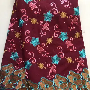 Vải Thụy Sĩ Thụy Sĩ Thụy Sĩ, các mô thu nhập khô của Nigeria với đá, may kết hôn, bông, chất lượng cao, bán buôn, 2023 12 Bán hàng chính Tulle Tulle thêu - №5