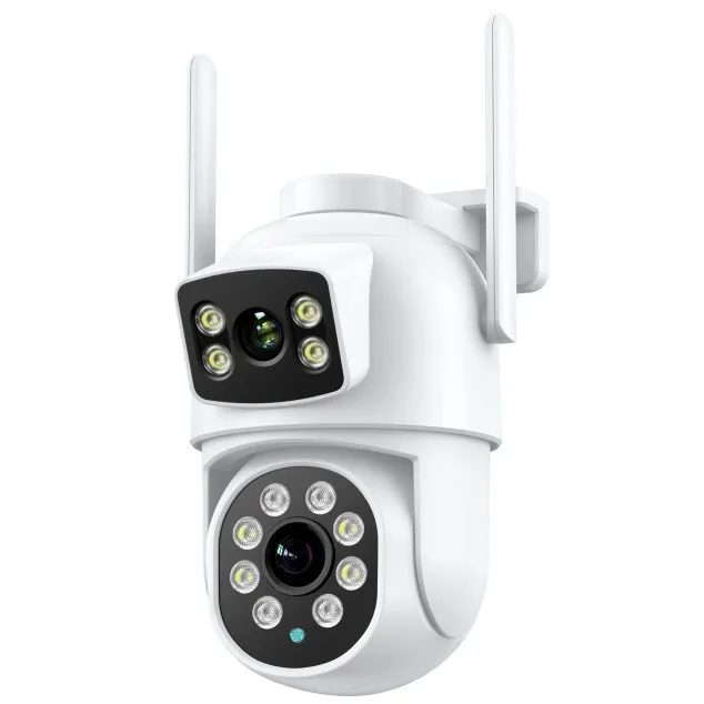 

Gun-ball surveillance camera, high-definition WIFI Camera, binocular 4MP outdoor monitor