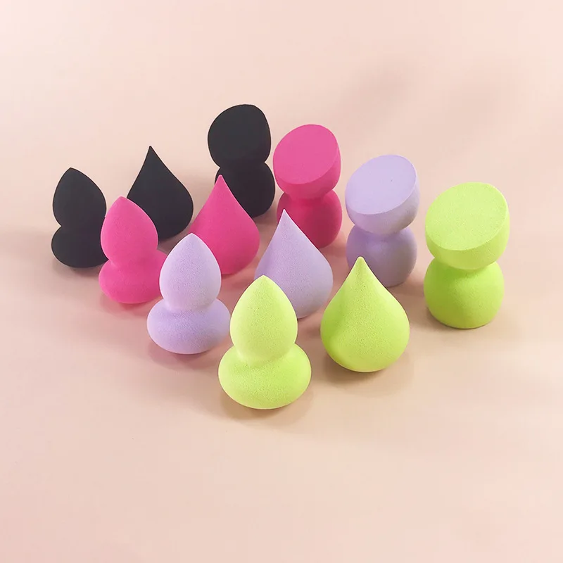 Enkele Make-Up Spons Natte Droge Puff Professionele Zachte Make-Up Spons Ultra-Hoge Kwaliteit Onregelmatige Vorm Crème Blender