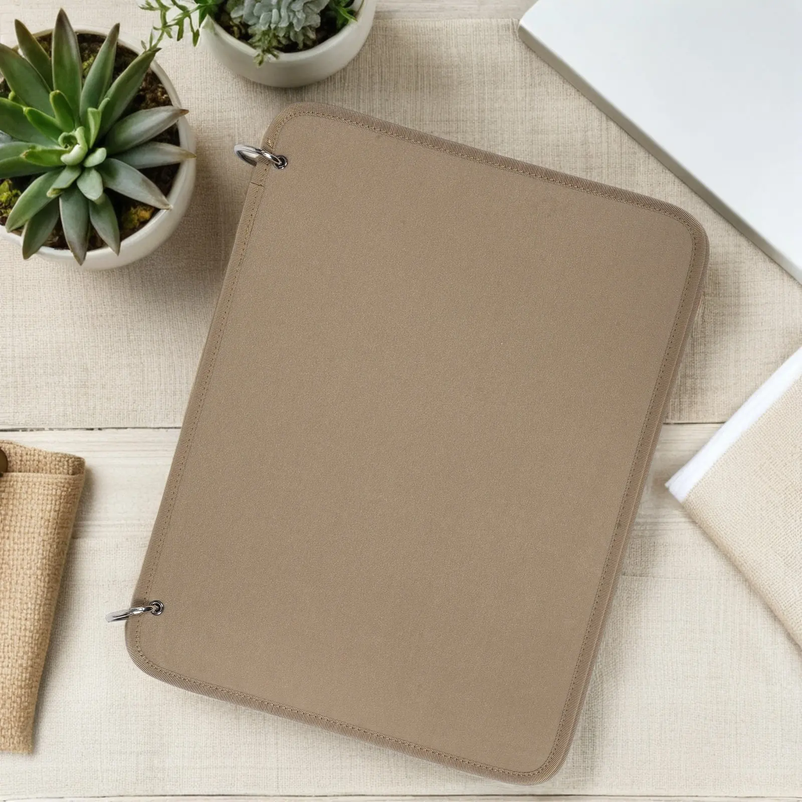 patch-display-board-organizer-large-capacity-165x126-inch-flip-page-badge-book-binding-rings-khaki-hook-loop