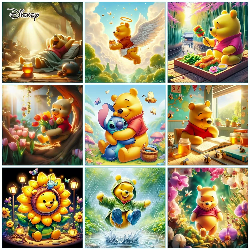 

Наборы алмазной живописи Диснея, поделки, животное, Винни-Пух, мозаика, вышивка стразами, Новое поступление, Рождественский домашний декор