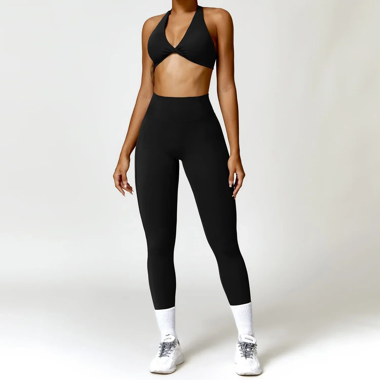 

Custom LOGO women's clothing four seasons tight back yoga suit quick-drying fitness suit outdoor running sports suit