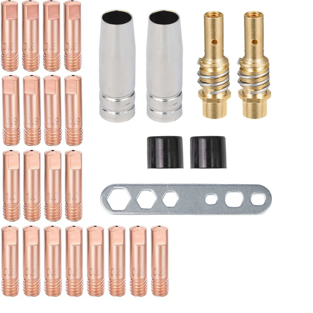 

Seamless Soldering M6 0.6 Mm 15AK Gas Nozzles Welding Nozzle Kit Copper Material DIY Welding Needs Easy Installation