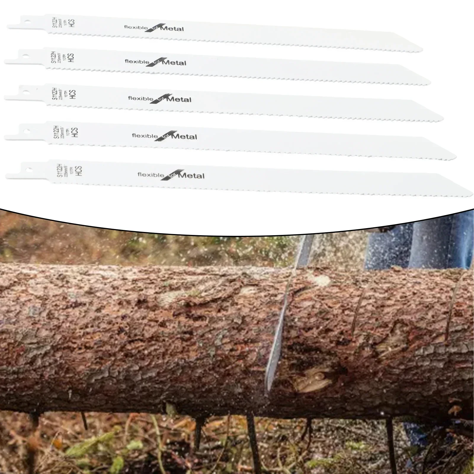 Imagem -04 - Conjunto 225 mm Bi-metal Alternativo Lâmina de Serra de Corte de Madeira de Metal Sabre Viu 10tpi Haste Universal Carpintaria Gabarito Lâmina de Serra Peças
