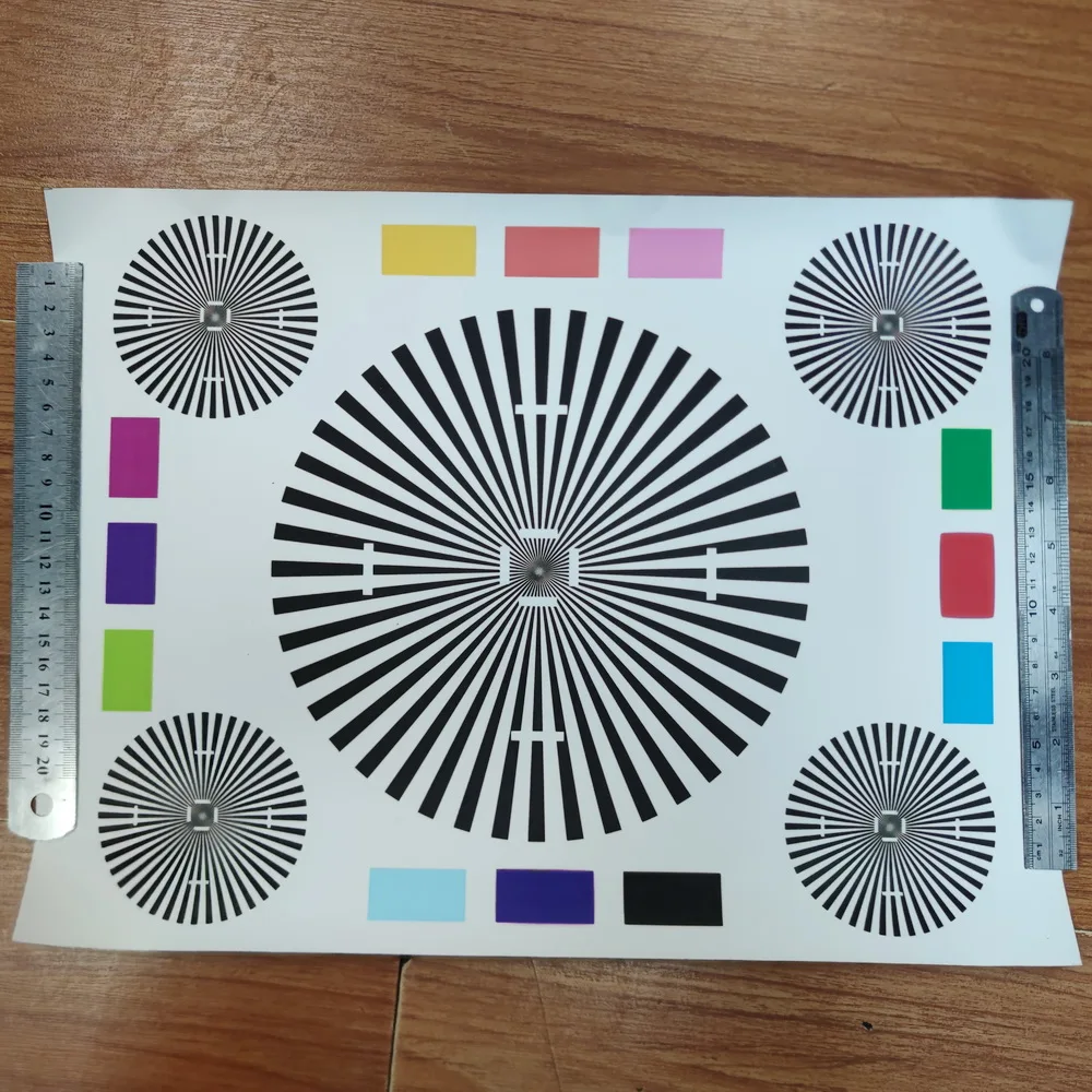 CCTV Camera Test Chart For camera Focusing Test Camera Lens Test Drawing