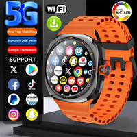 Galaxy Watch 7 4G/5G SIM Card AMOLED Android 9.0 SmartWatch WiFi GPS Compass 32GB Smartwatch Rotating Camera Sport Watch 7 Ultra