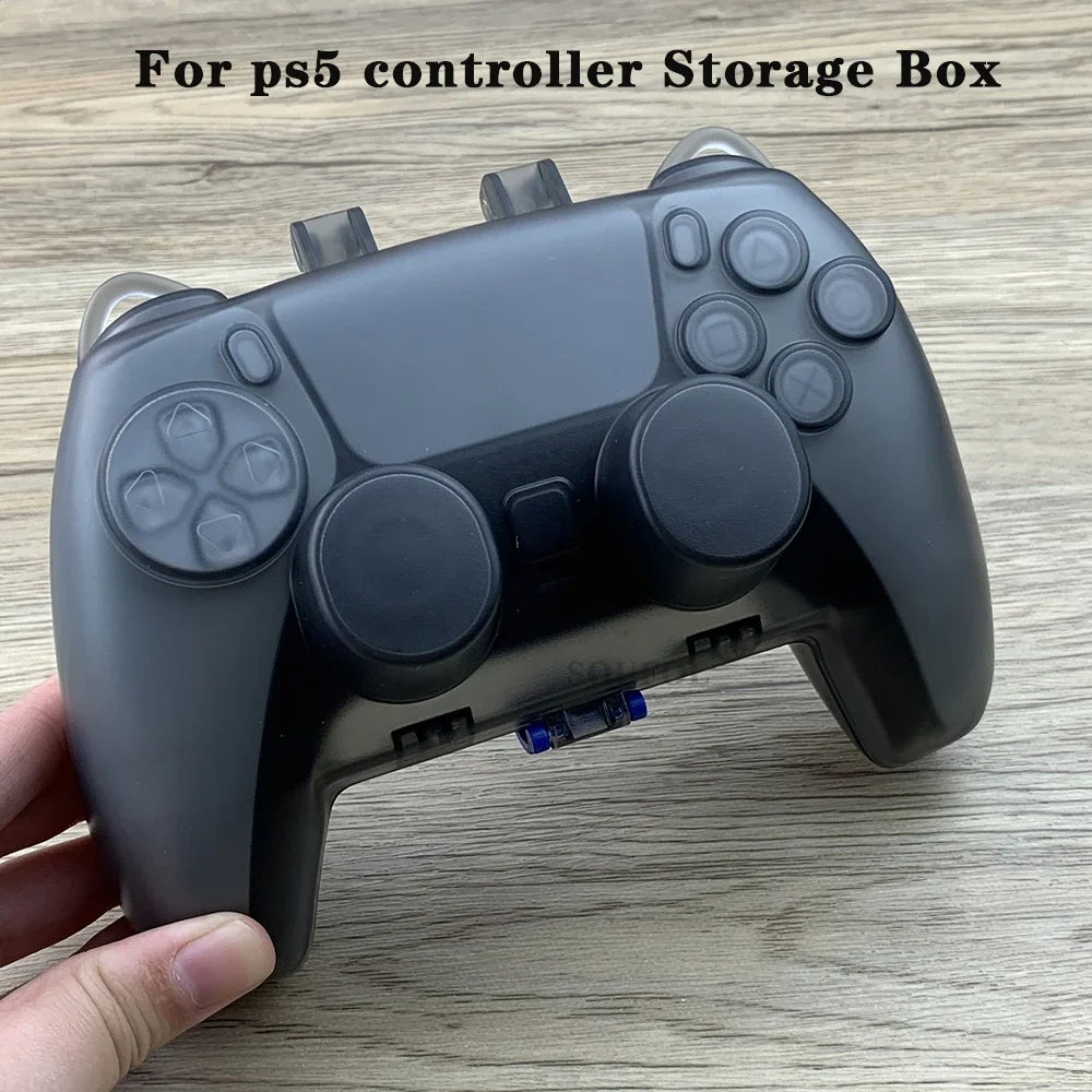 New Transparent  Dust-proof For PS5 Controller Handle Storage Box Shell Case Crystal Cover For PS5 Slim Gamepad Accessories