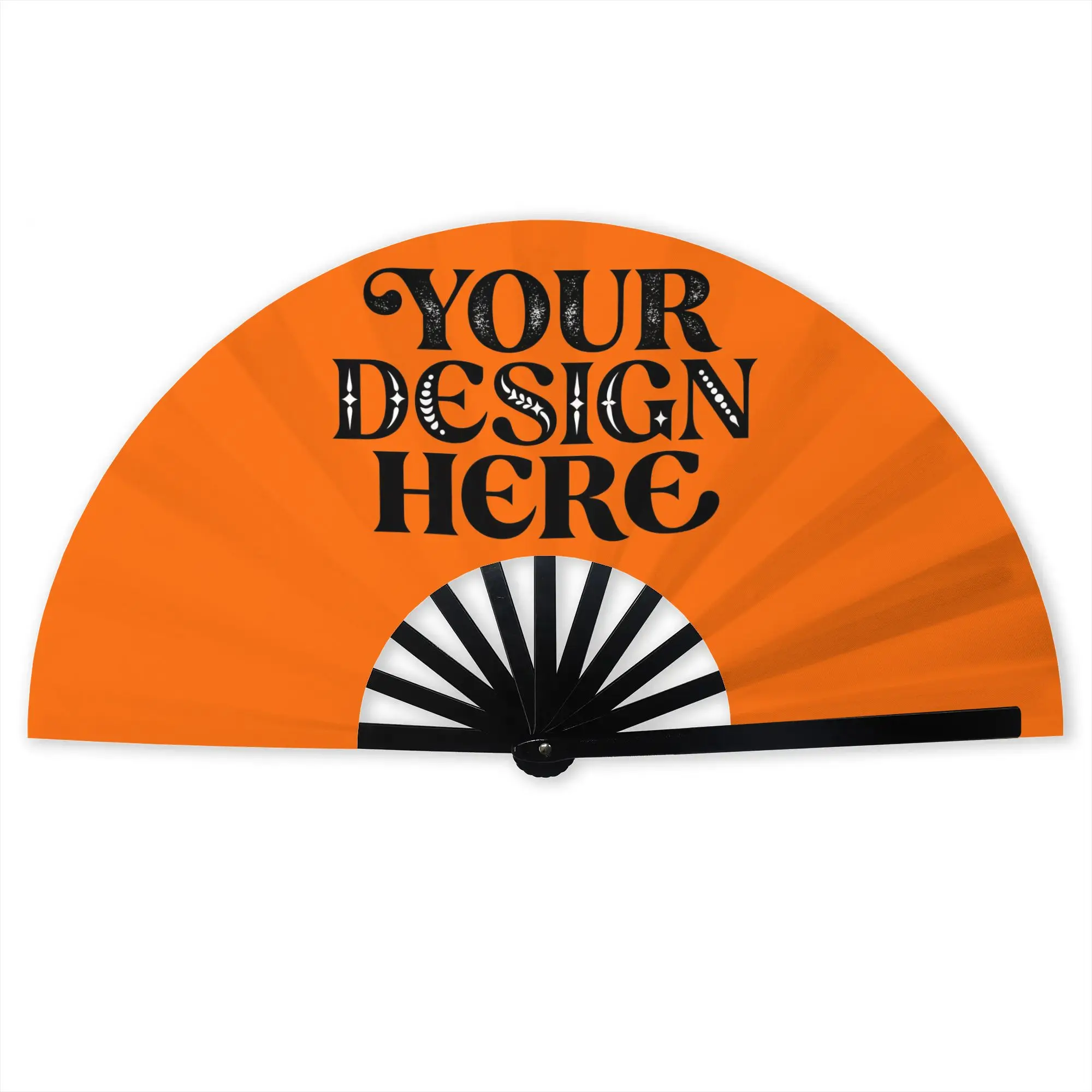 Customized Custom Your Image Logo Text Portable Pocket Fan Camping  Polyester Folding Fan Chinese Dance Handheld Cooling Fans