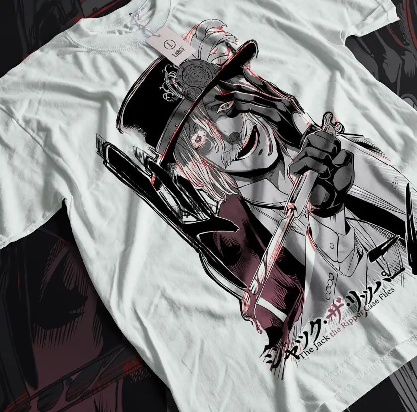 jack the ripper T-Shirt Record Of Ragnarok Buddha Anime Manga Fan Gift Girl shir