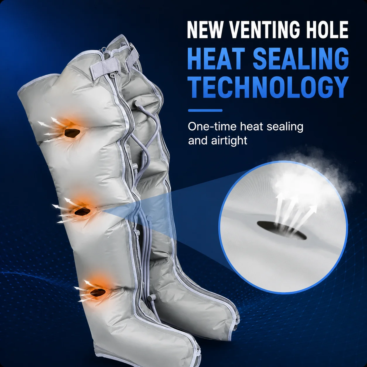 Electric Breathable Air Compression Massager Circulation Pressure Power Legs Massager Arm Cuff Elderly 4 Airbag Loop Kneading