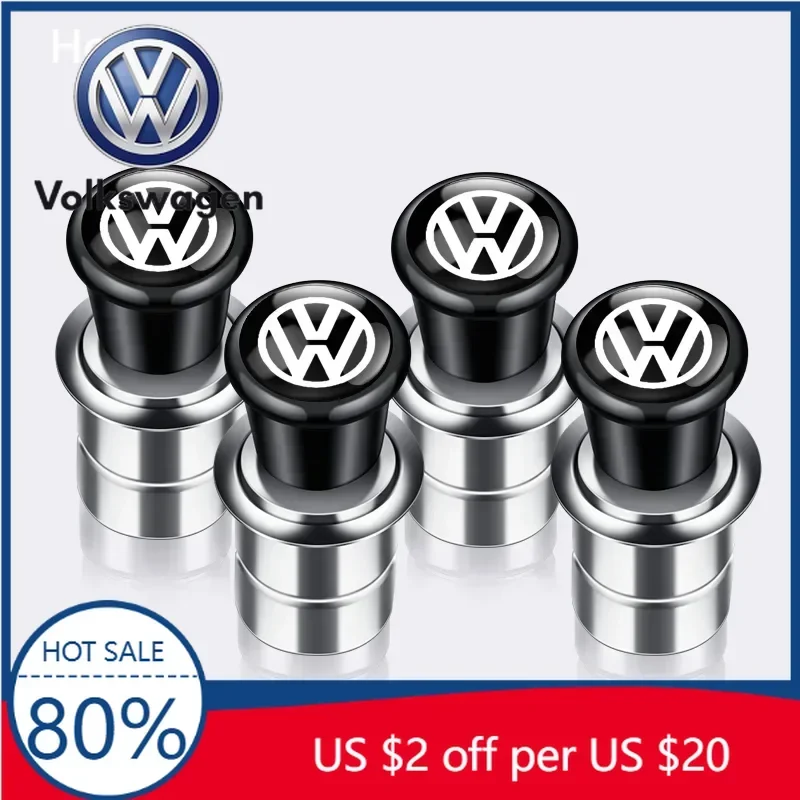

For Volkswagen VW Customizable Car Logo Cigarette Lighter 12V ABS Stainless Material For Volkswagen VW Golf GTI Tiguan Jetta Tra