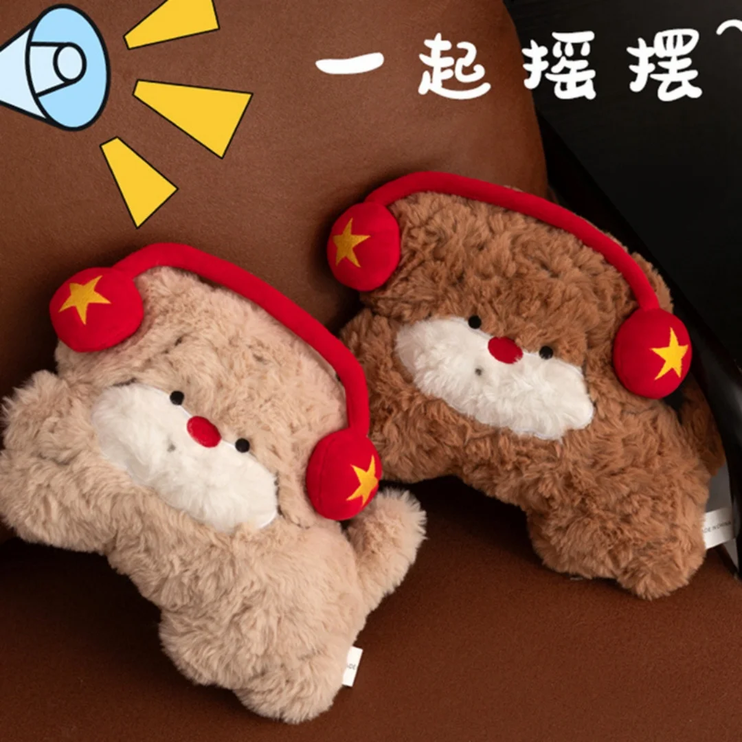 

1 шт., 23 см/9,05 дюйма, наушники с рисунком, куклы-щенок, плюшевые игрушки, милые плюшевые диваны, подушки для друзей