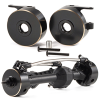 CNC Brass Steering Knuckle Weights for Vanquish F10 F10T D44 HD44 SCX10 II Rockjock F9 Straight Axle VS4-10 RC Crawler Parts