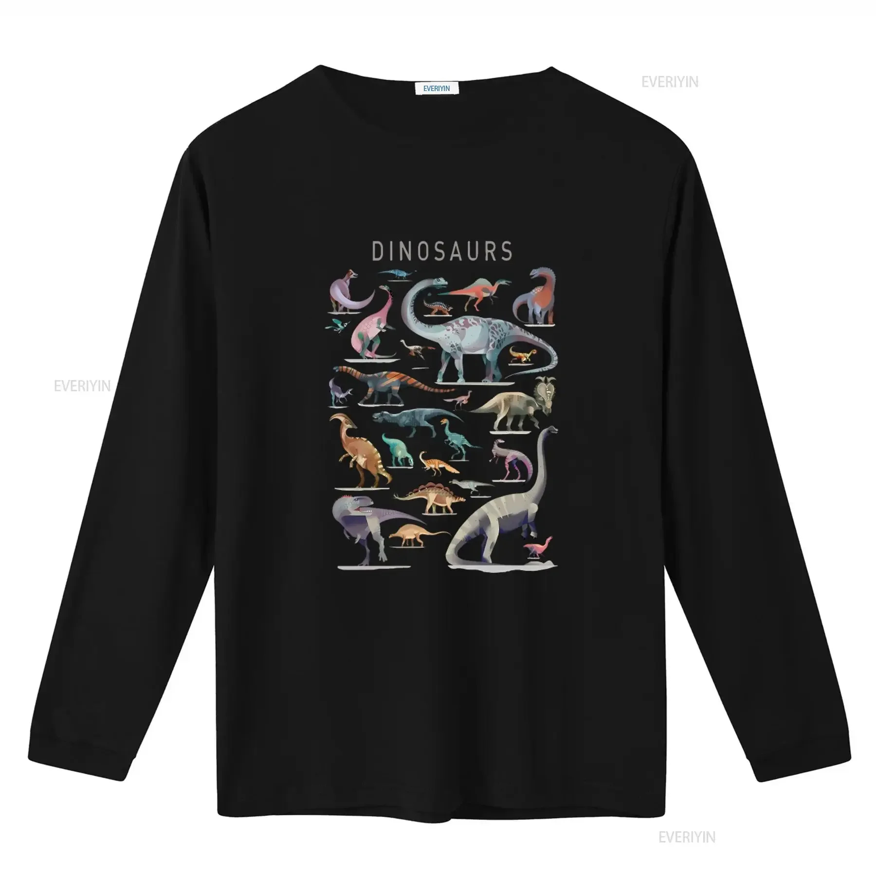Adult Dinosaur Cool Fashion Vintage Retro T Shirt with Names List Alphabet Trex G436 vintage Washed Soft graphic
