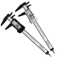 150mm 100mm 6 Inch Electronic Digital Caliper Carbon Fiber Vernier Caliper Gauge Micrometer Digital Ruler Measuring Tool