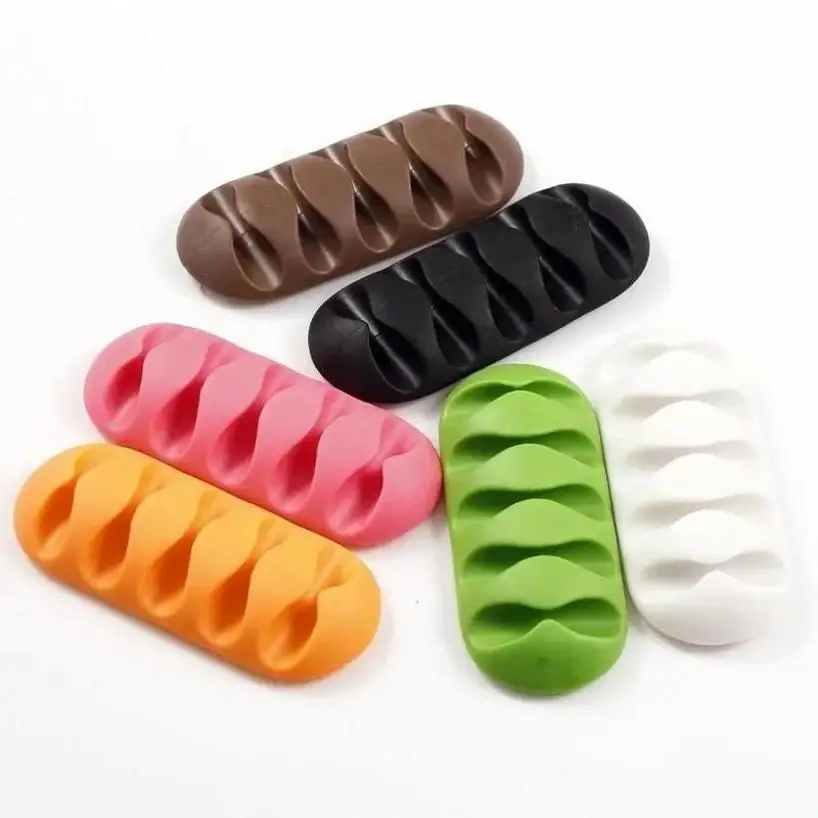 1 Pcs Plug Wire Socket Holder Hook Cable Clip Power USB Cords Sort Out Electronics Accessories Home Office Desk Organizer Supply