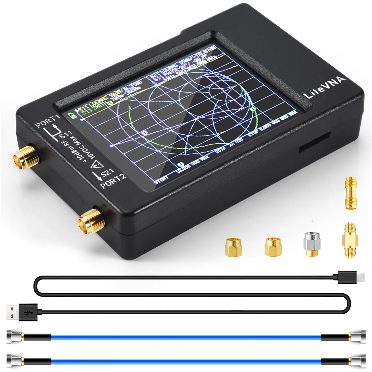 New LiteVNA 6Ghz VNA 2.8Inch LCDHF VHF UHF UV Vector Network Analyzer Shortwave Portable Antenna Analyzer with Battery