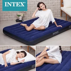 Inflatable Mattress Convenient Home Outdoor Single and Double Air Cushion Increase Thick Blue Folding Matress Sleeping Foldable