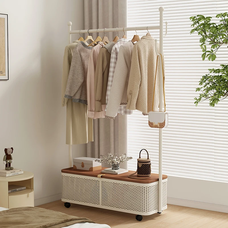 

Simple coat rack removable drying rack floor-to-ceiling indoor room