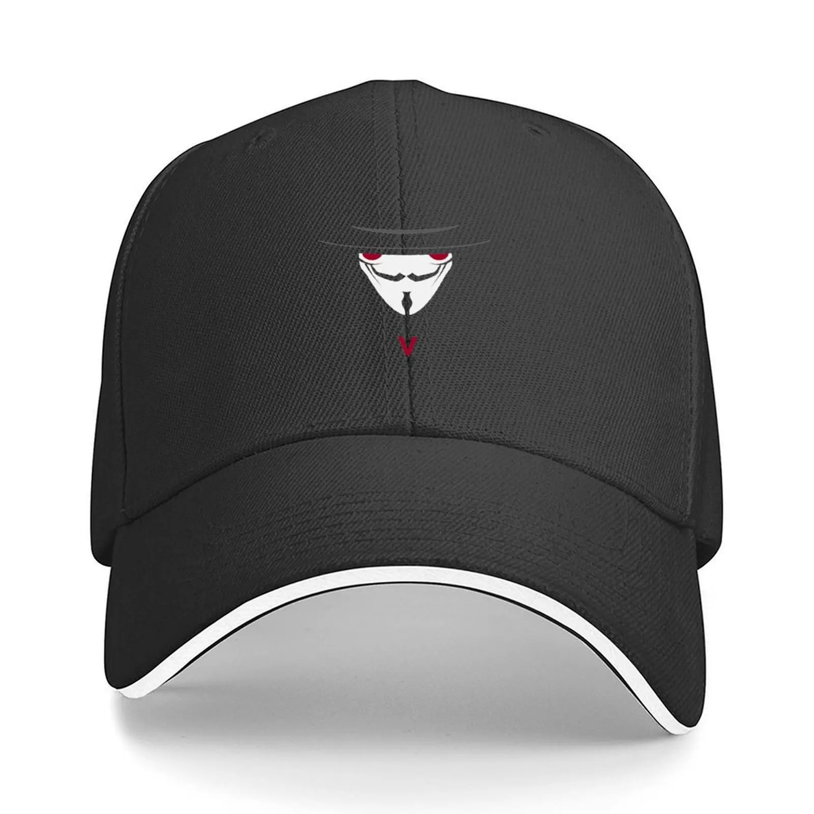

V for Vendetta Baseball Cap Cosplay Vintage Golf Hat Golf Hat Man For Women Men's