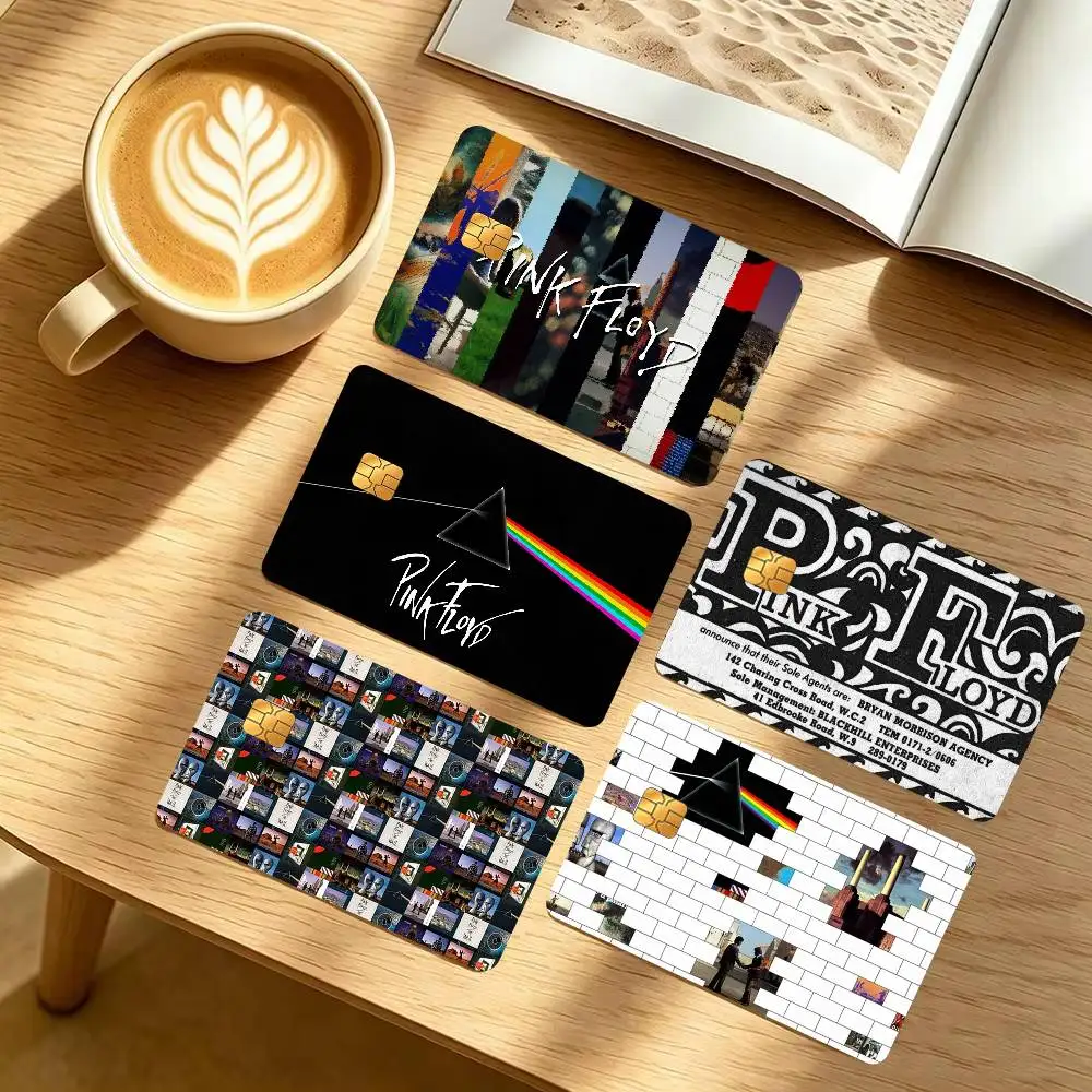 P-pink-k singer F-floyds   Diy Credit Debit Card Sticker Party Sticker Decoration Waterproof Small Chip Card Skin Sticker