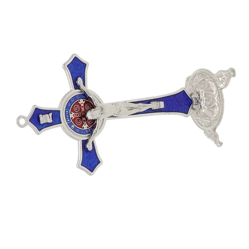 Metal Crucifix Model Small Statue Figurine Rust resistant Long lasting Beautiful Color Combination Delicate Crafts Dropship