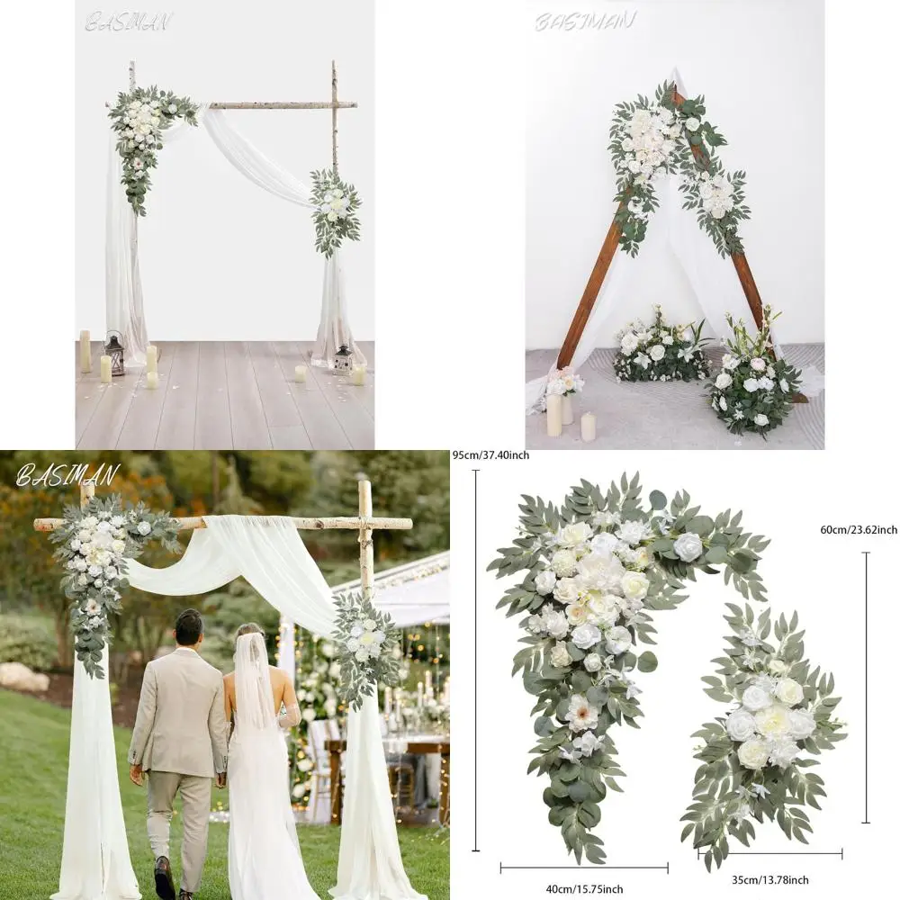 

Набор для украшения арки из 3 предметов с драпировкой для свадеб, церемоний и дней рождения