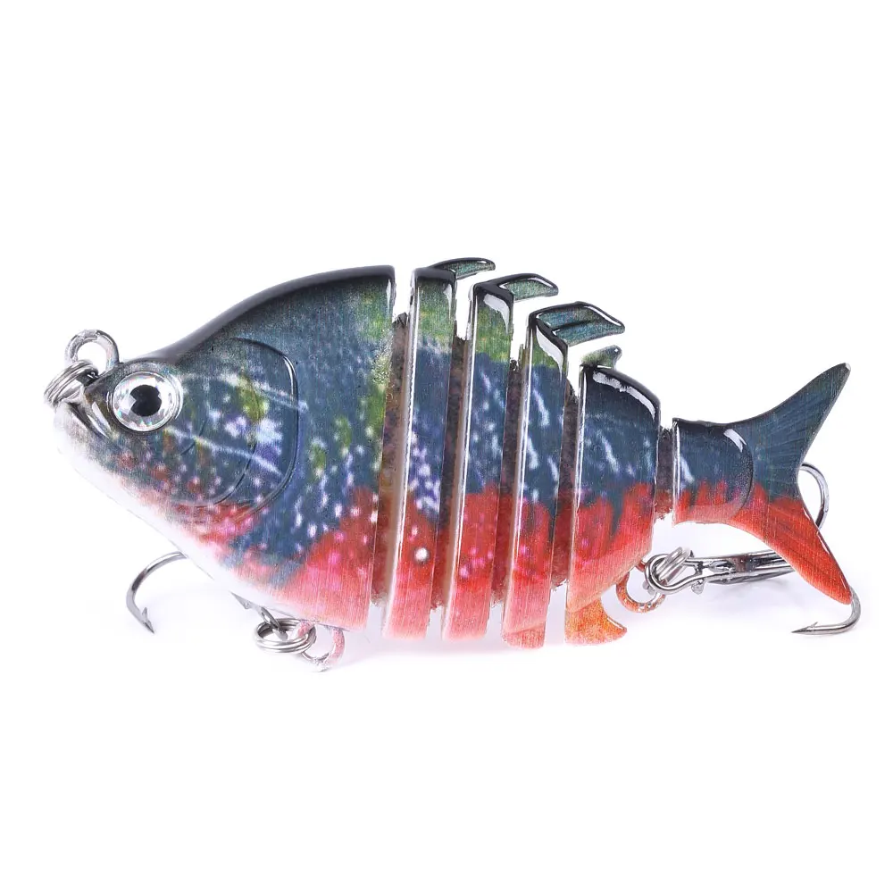 Swimbait Fishing Lures Lifelike Tilapia shape 6.35cm-9.3g Hard Bait 63mm 9.3g Lure With Treble Hook Multi Jointed Lures For Bass 3
