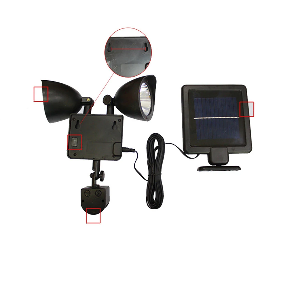 Solar Wall Lamp Outdoor Waterproof LED Light Garden Energy Saving Solar Powered Light for Yard Fence Decoration
